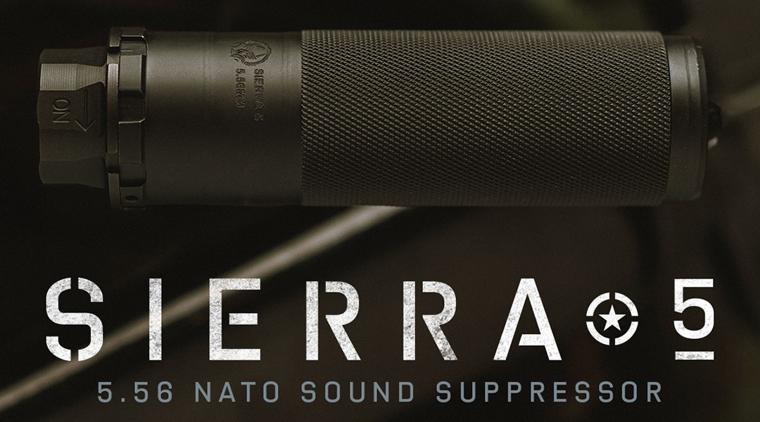 All New Sierra-5 Dedicated 5.56 NATO Sound Suppressor